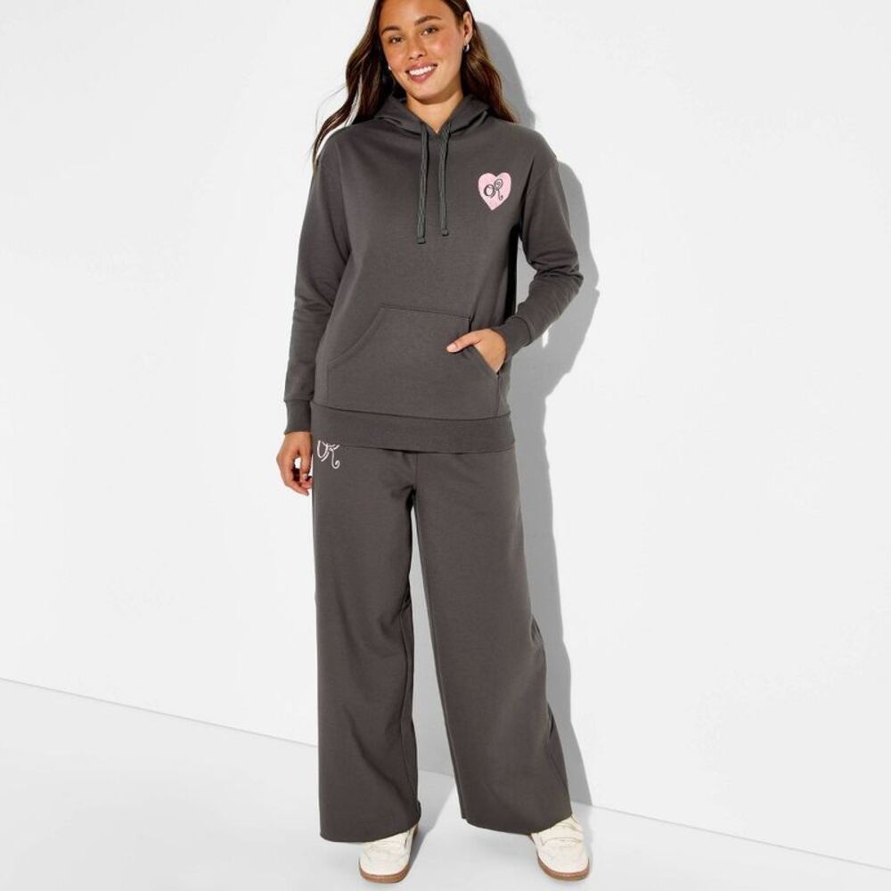 Olivia Rodrigo - Women's Olivia Rodrigo Hooded Graphic Pullover Swe Gray